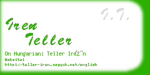 iren teller business card